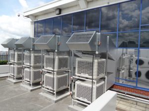 Side flow EcoCoolers - energy efficient evaporative cooling from SMARTech Heating & Cooling