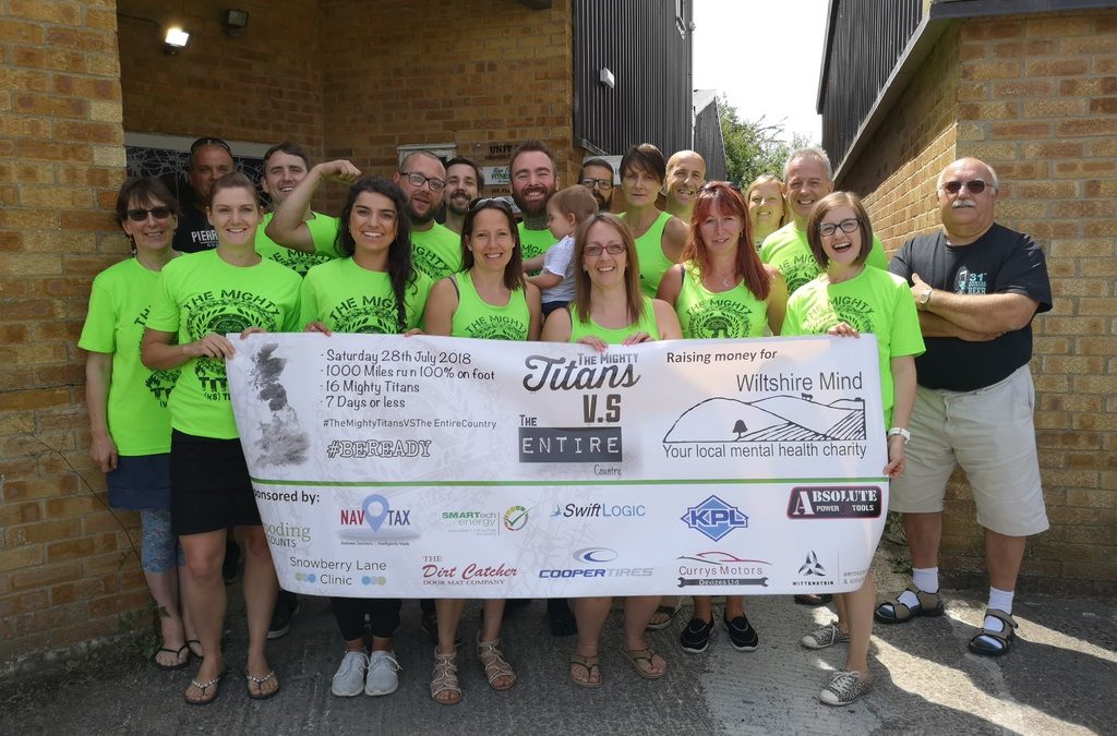The Mighty Titans charity challenge in aid of Wiltshire Mind